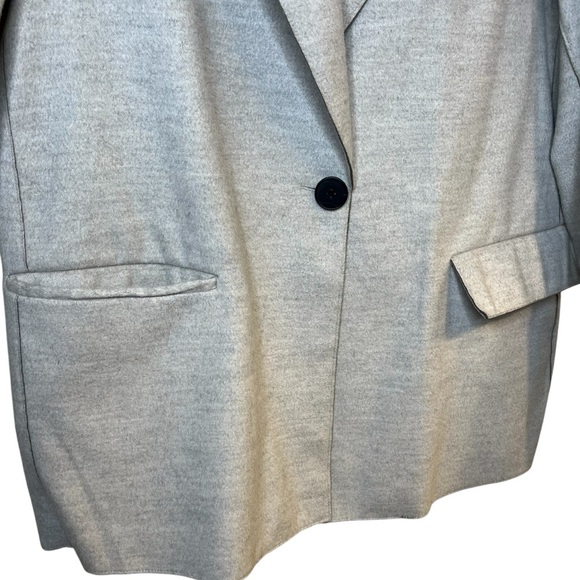 Zara Soft Turn-Down Collar Jacket Mink Marl - Picture 3 of 10